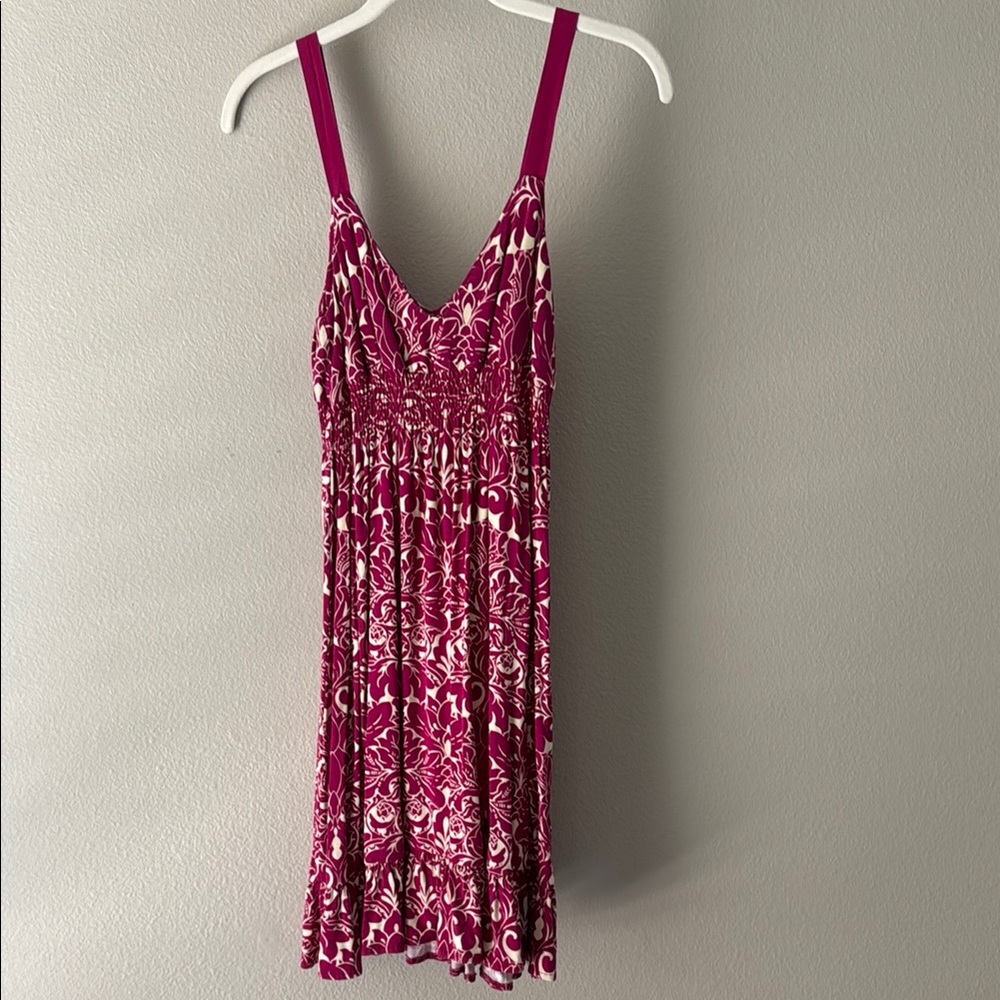 VELVET Pink and White Sleeveless Dress